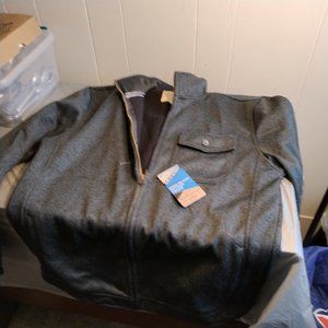 NWT Original Weatherproof Vintage Aqua Shed Jacket L